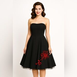 Vintage Pinstriped Dress